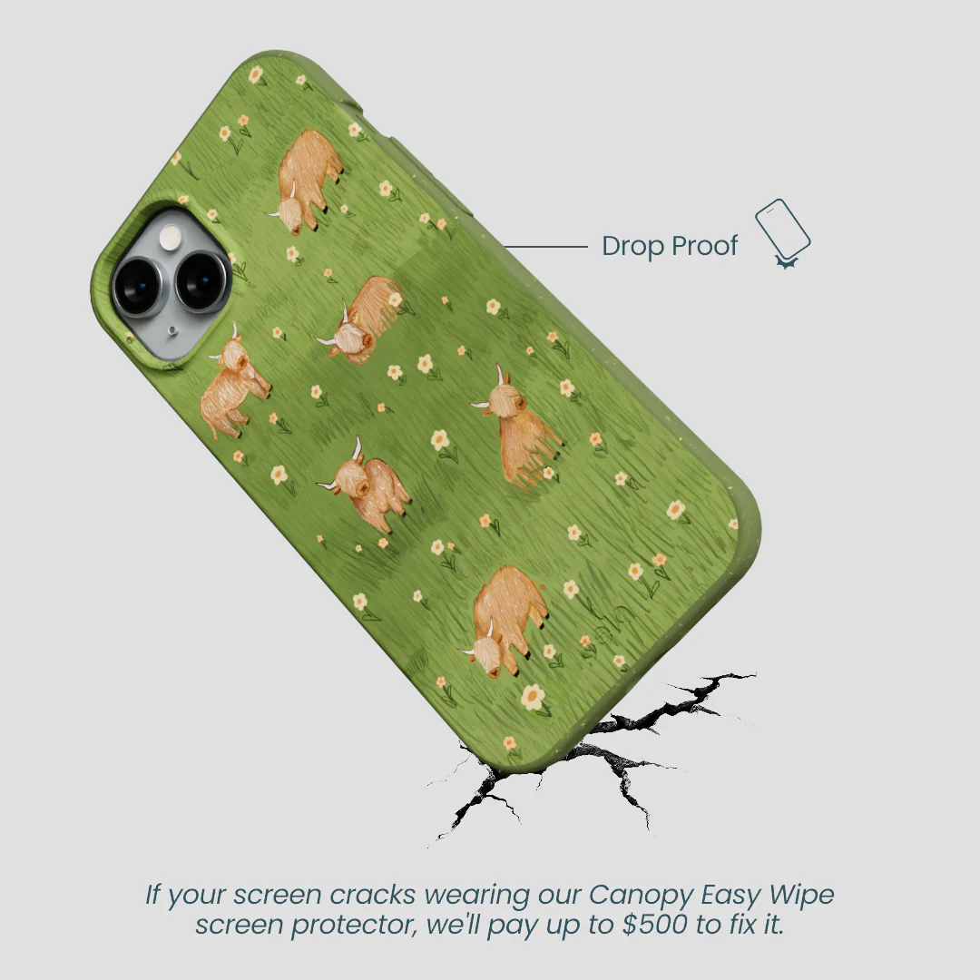 Forest Floor Cozy Cows iPhone 15 Plus Case - Image 5