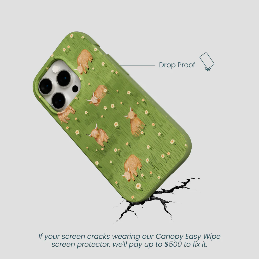 Forest Floor Cozy Cows iPhone 15 Pro Case - Image 5
