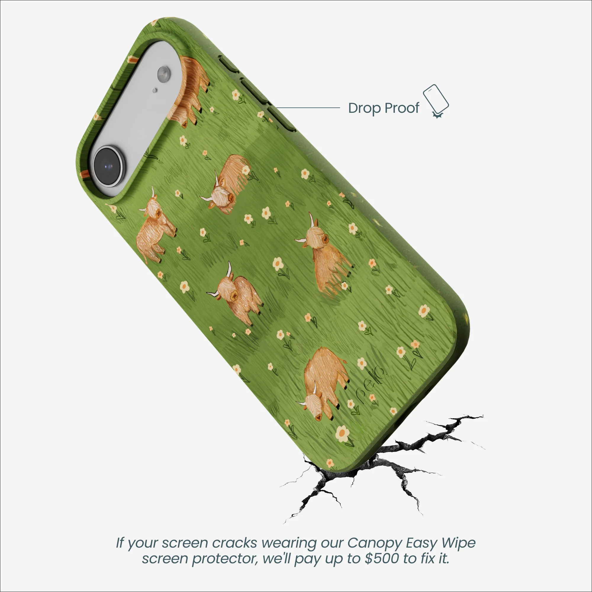 Forest Floor Cozy Cows iPhone Air Case - Image 5
