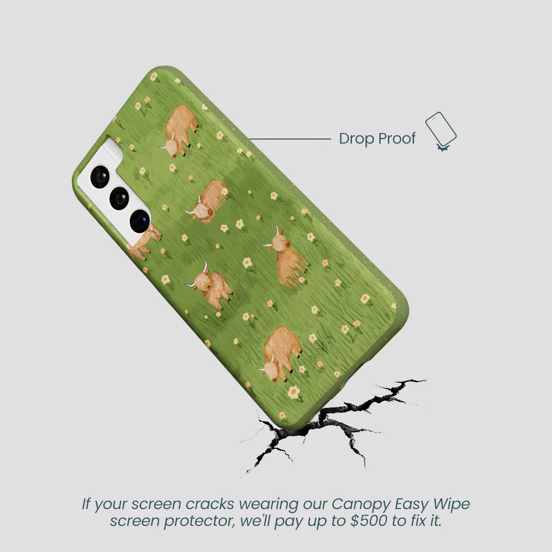 Forest Floor Cozy Cows Samsung Galaxy S21 Case - Image 4