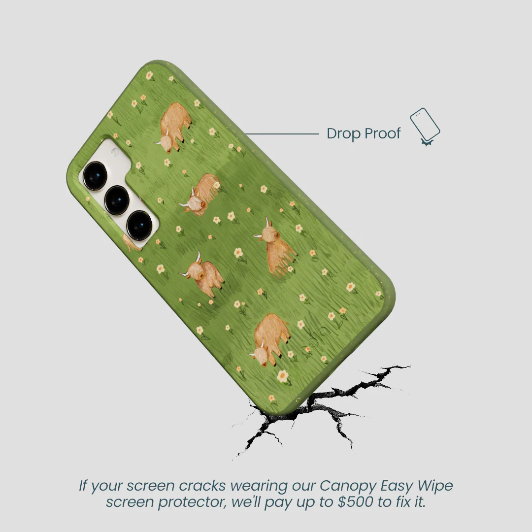 Forest Floor Cozy Cows Samsung Galaxy S23 Case - Image 4