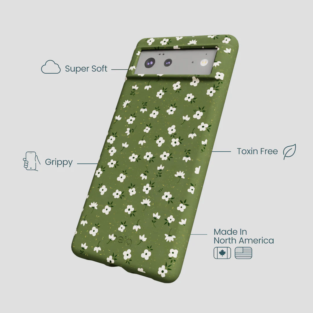 Forest Floor Ditzy Greens Google Pixel 6a Case - Image 4
