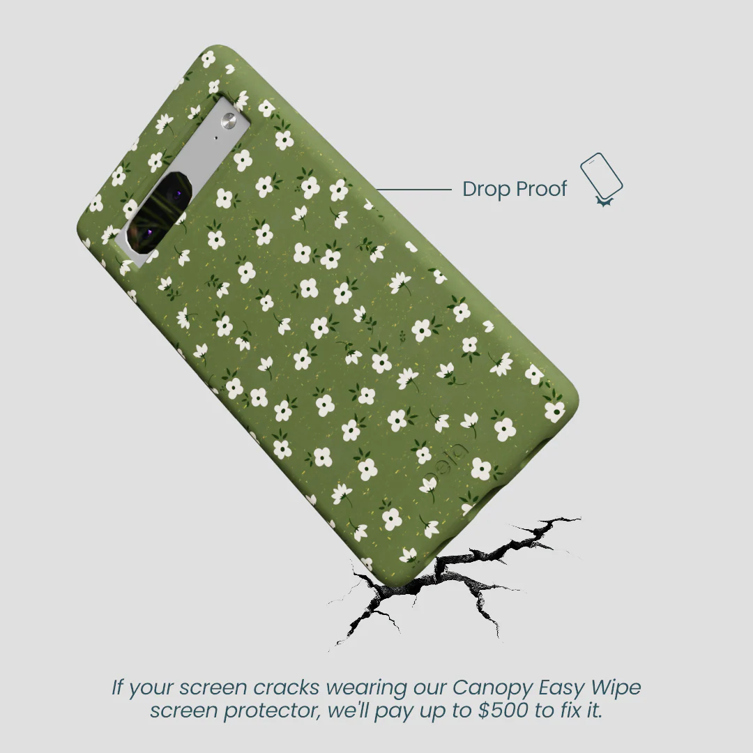 Forest Floor Ditzy Greens Google Pixel 7a Case - Image 5