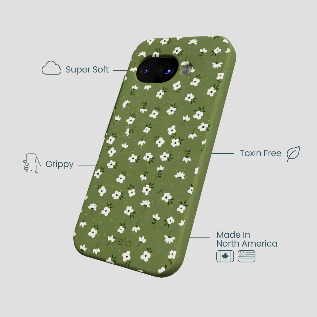 Forest Floor Ditzy Greens Google Pixel 9a Case - Image 4