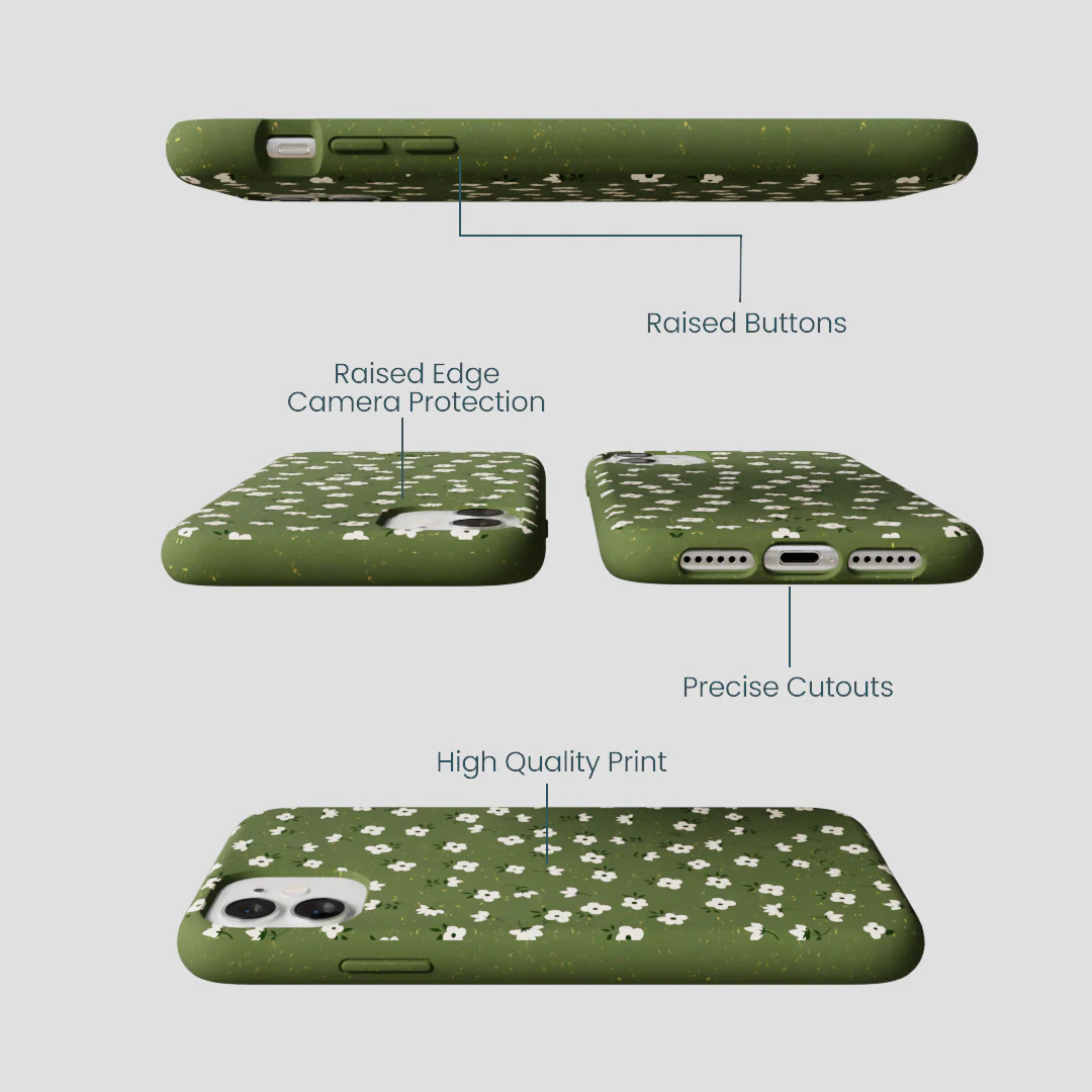 Forest Floor Ditzy Greens iPhone 11 Case - Image 3