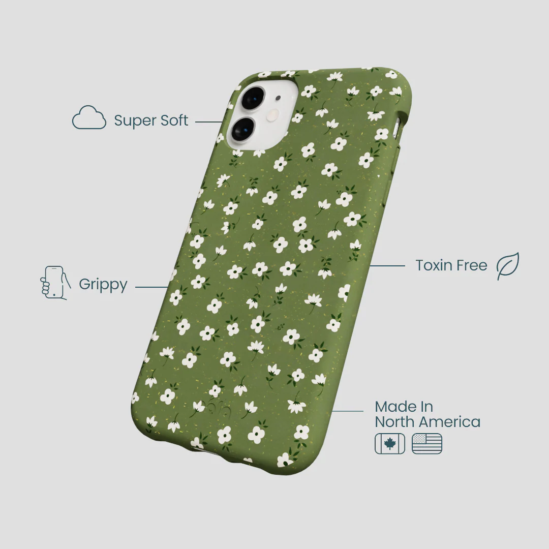 Forest Floor Ditzy Greens iPhone 11 Case - Image 4
