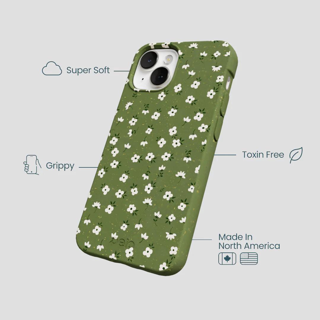 Forest Floor Ditzy Greens iPhone 13 Case - Image 4