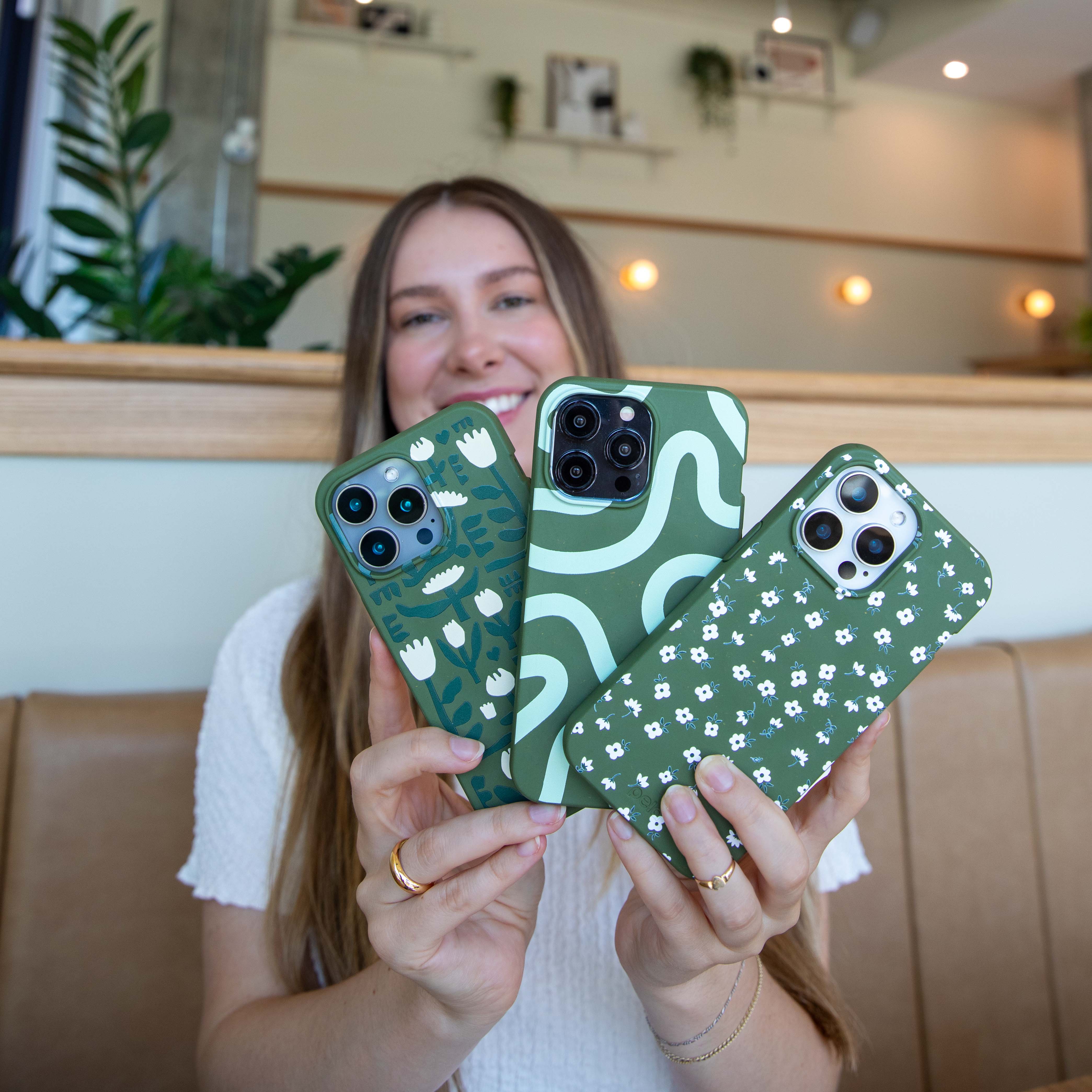 Forest Floor Ditzy Greens iPhone 13 Mini Case - Image 10