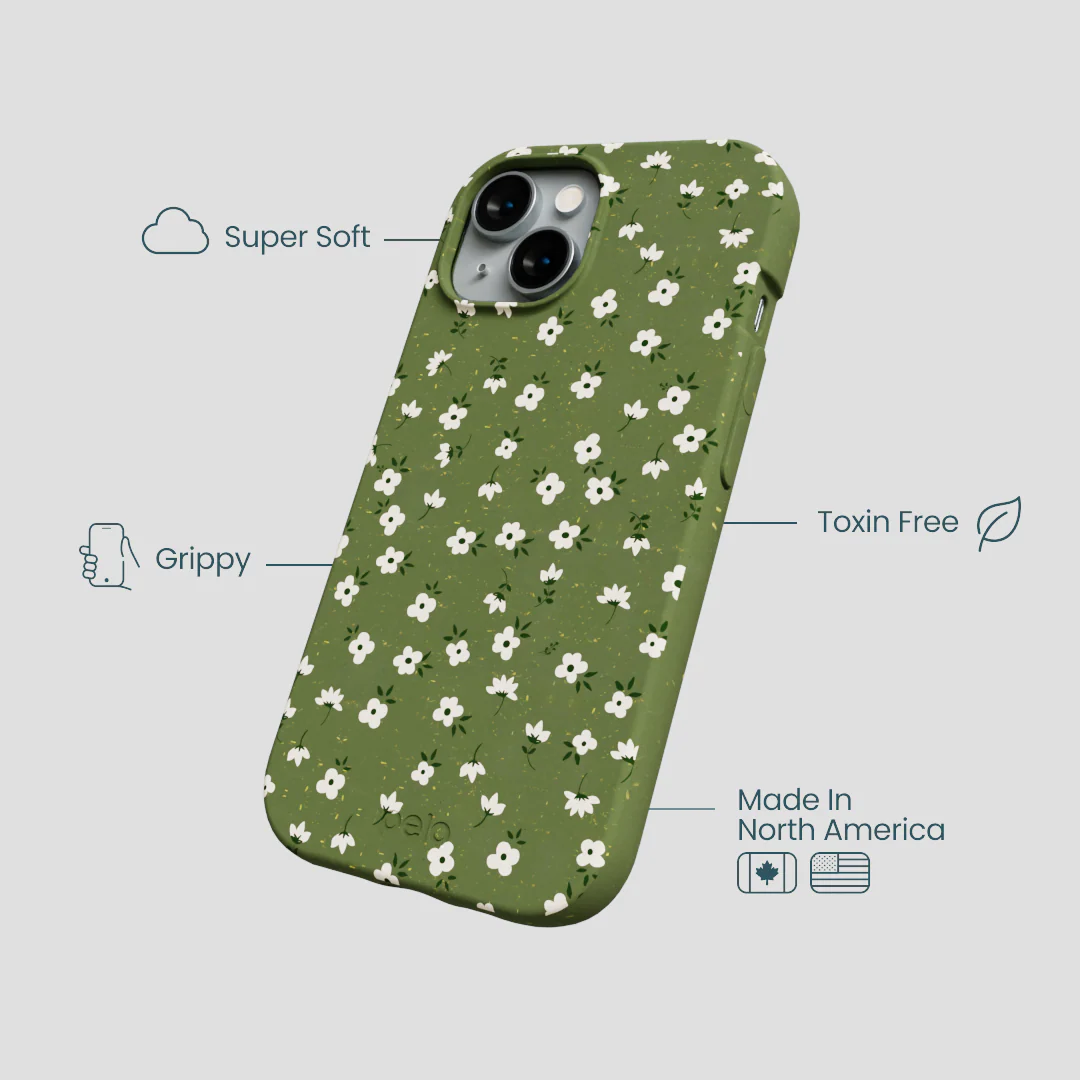 Forest Floor Ditzy Greens iPhone 14 Case - Image 4