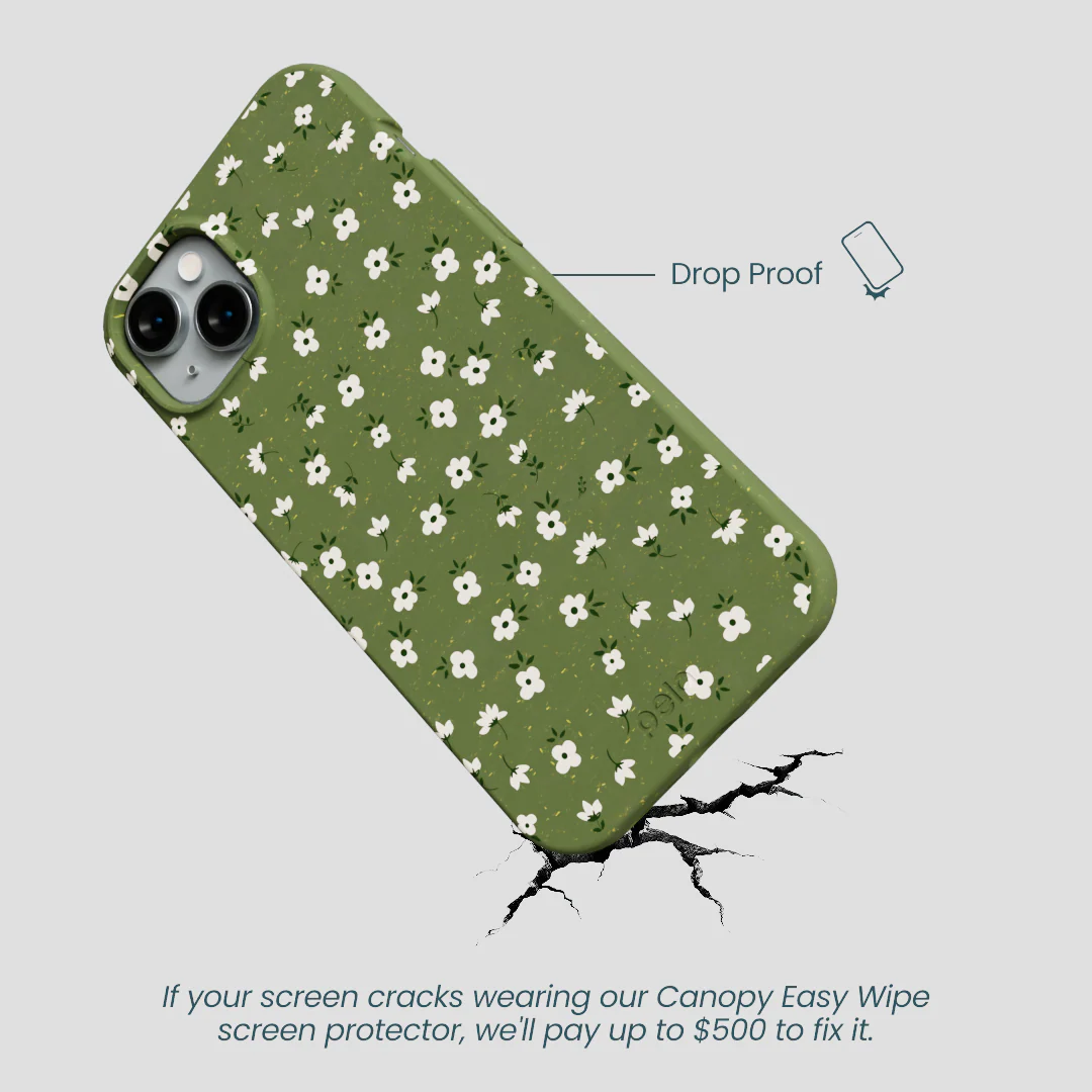 Forest Floor Ditzy Greens iPhone 14 Plus Case - Image 5