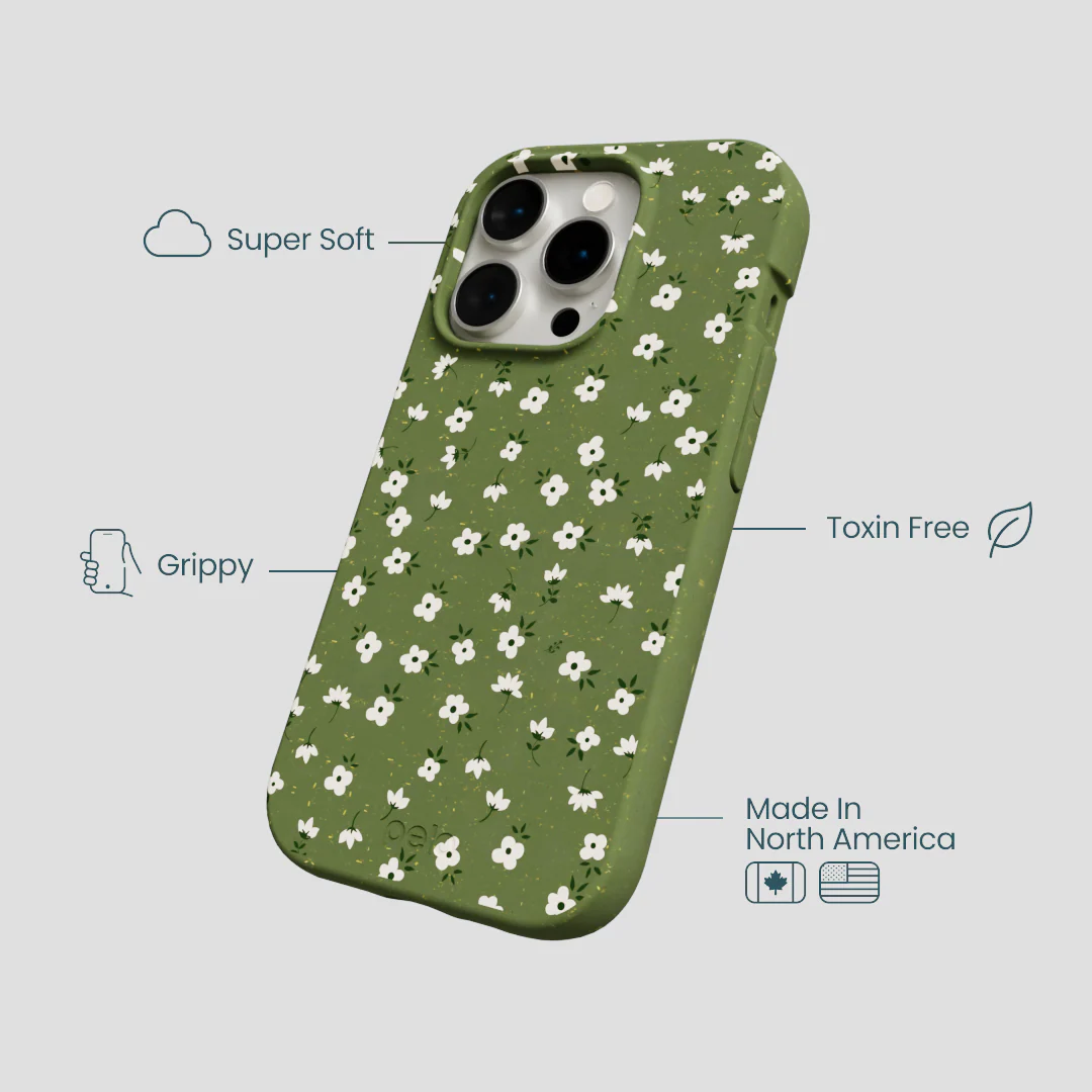 Forest Floor Ditzy Greens iPhone 14 Pro Case - Image 4