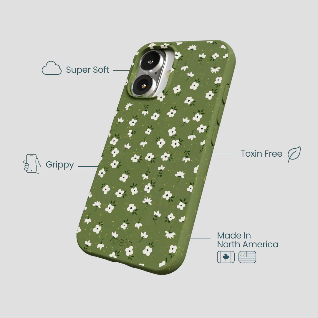 Forest Floor Ditzy Greens iPhone 16 Case - Image 4