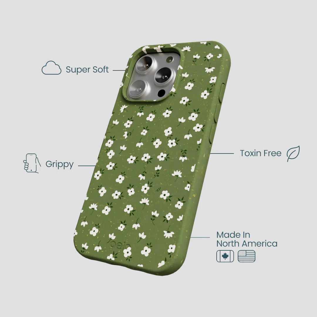 Forest Floor Ditzy Greens iPhone 16 Pro Case - Image 4