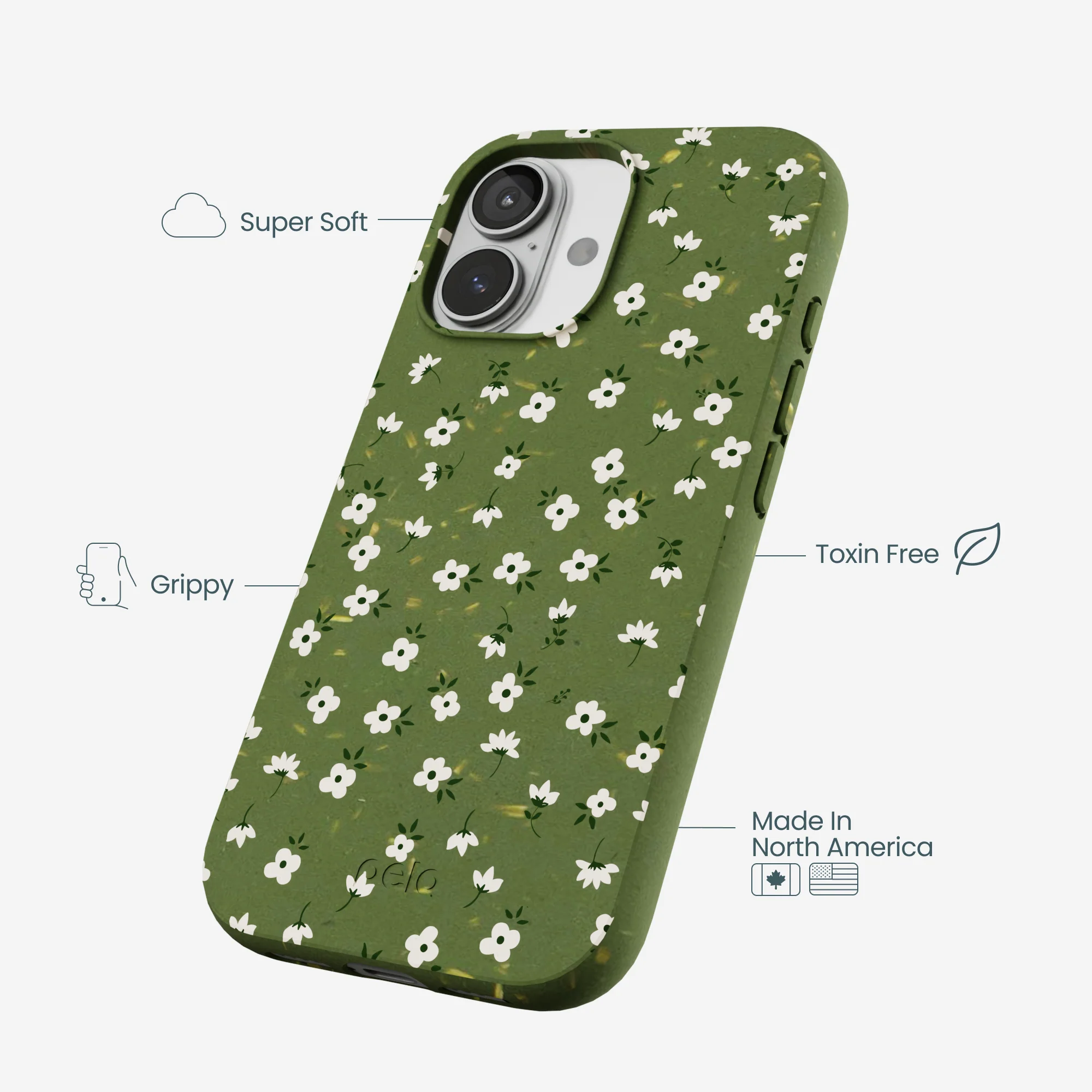 Forest Floor Ditzy Greens iPhone 17 Case - Image 4