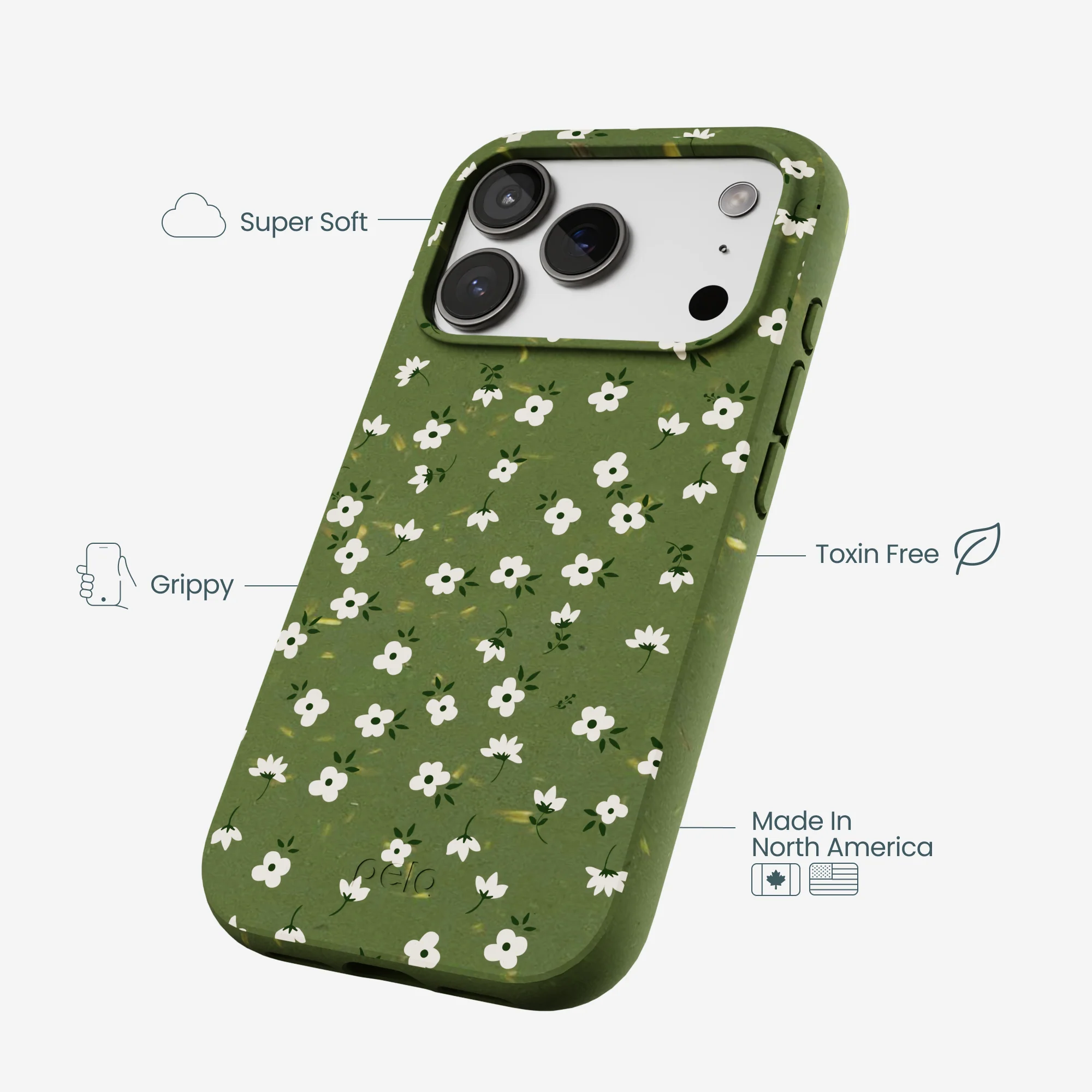 Forest Floor Ditzy Greens iPhone 17 Pro Case - Image 4