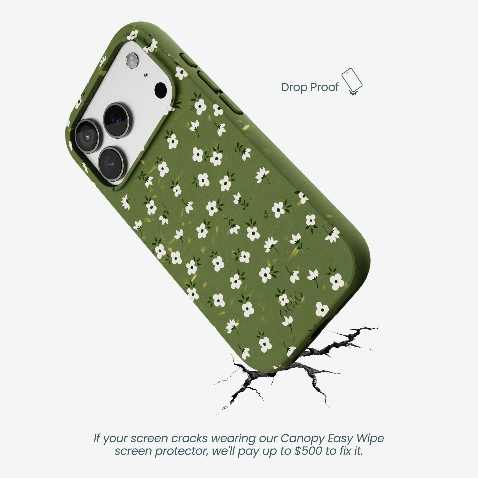 Forest Floor Ditzy Greens iPhone 17 Pro Case - Image 5
