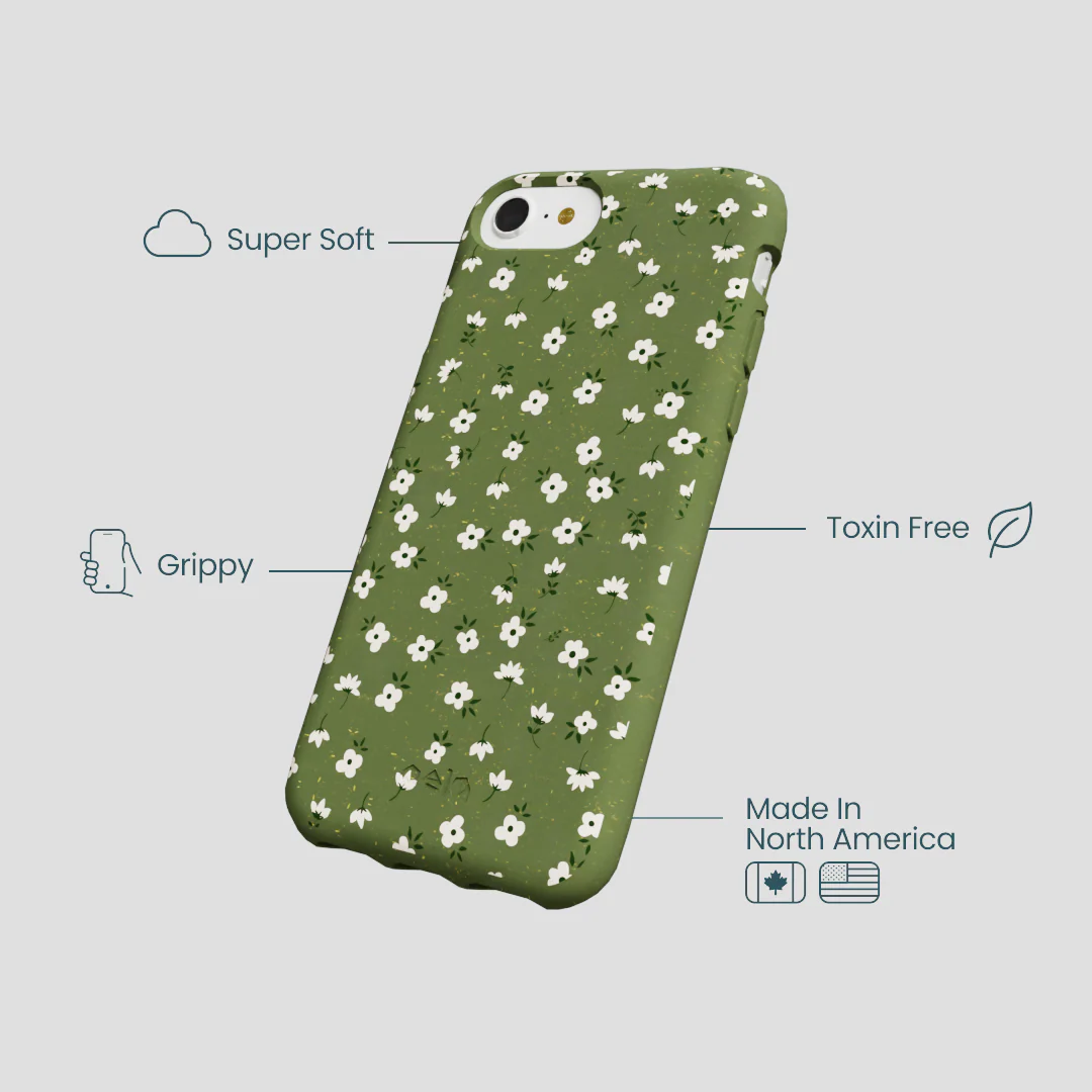 Forest Floor Ditzy Greens iPhone 6/6s/7/8/SE Case - Image 4