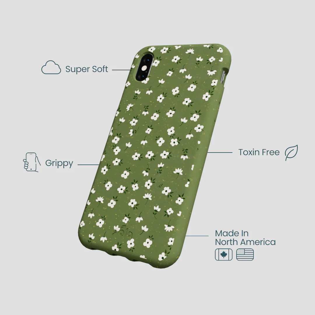 Forest Floor Ditzy Greens iPhone XR Case - Image 4