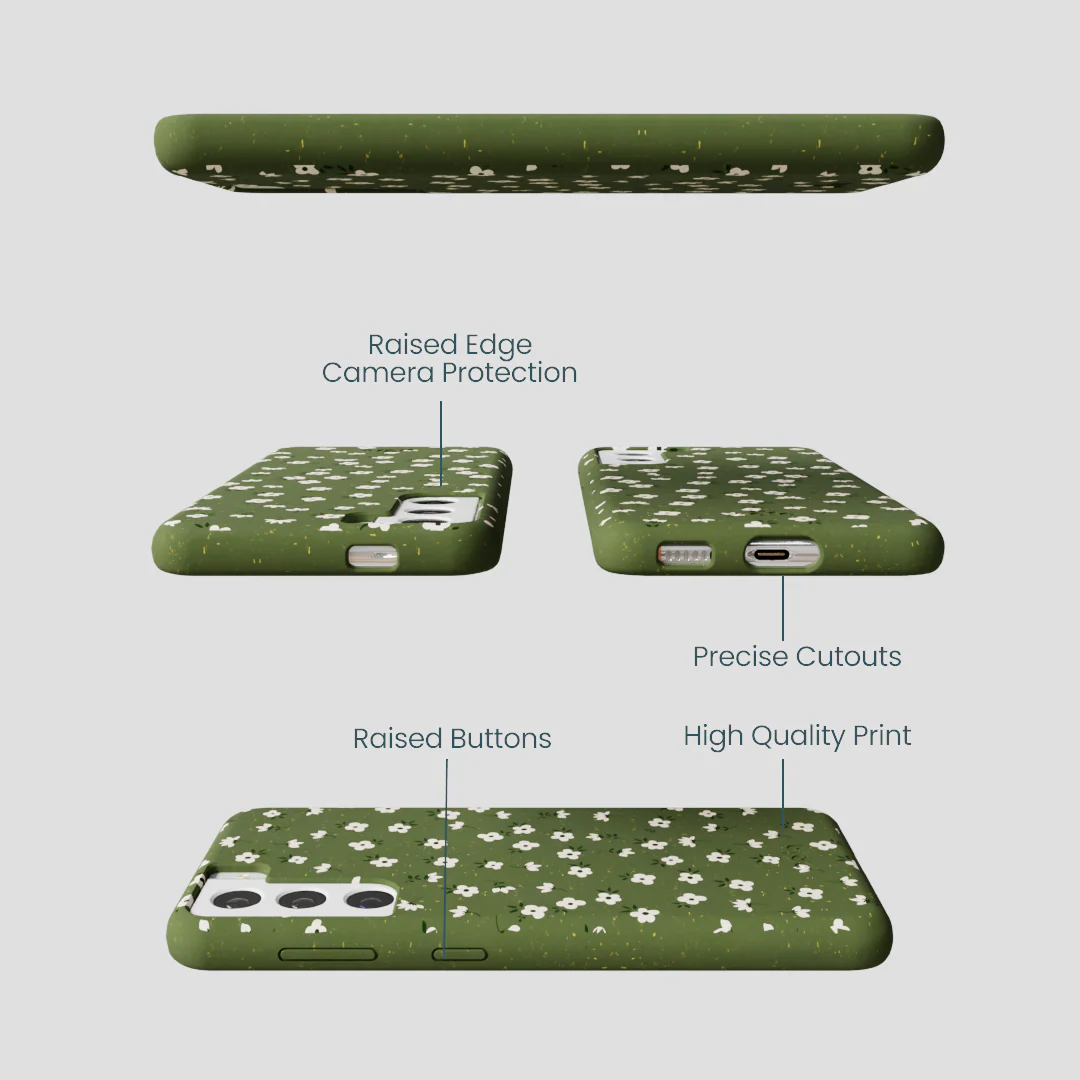 Forest Floor Ditzy Greens Samsung Galaxy S21 Case - Image 3