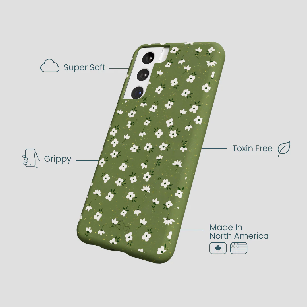 Forest Floor Ditzy Greens Samsung Galaxy S22 Case - Image 4