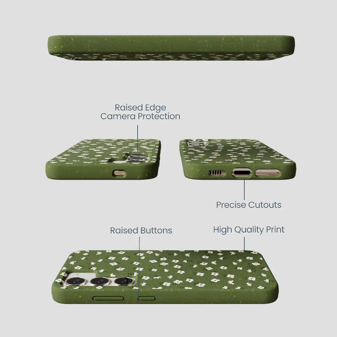 Forest Floor Ditzy Greens Samsung Galaxy S23 Case - Image 3