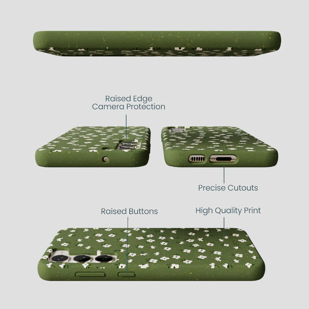 Forest Floor Ditzy Greens Samsung Galaxy S23+(Plus) Case - Image 3
