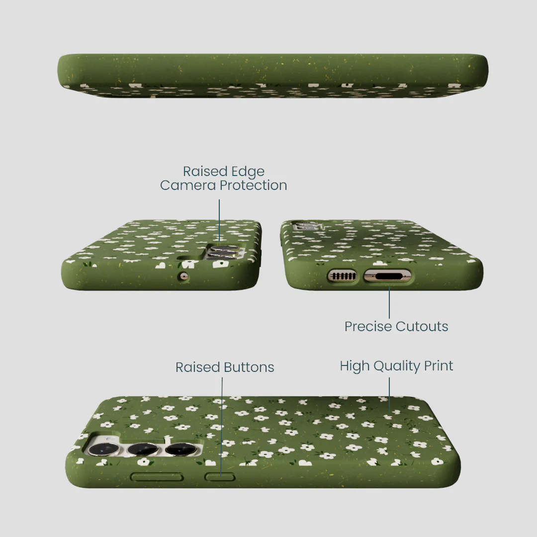 Forest Floor Ditzy Greens Samsung Galaxy S24+(Plus) Case - Image 3