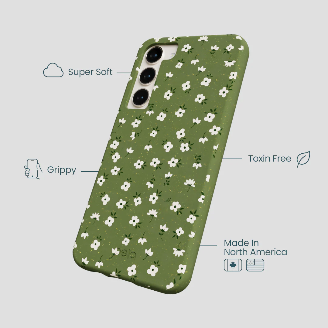 Forest Floor Ditzy Greens Samsung Galaxy S24+(Plus) Case - Image 4