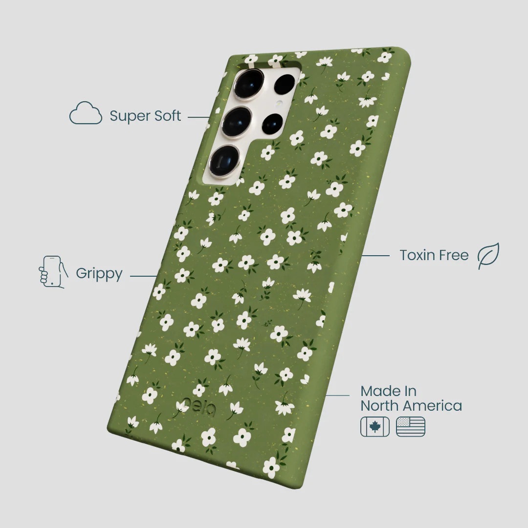 Forest Floor Ditzy Greens Samsung Galaxy S24 Ultra Case - Image 4