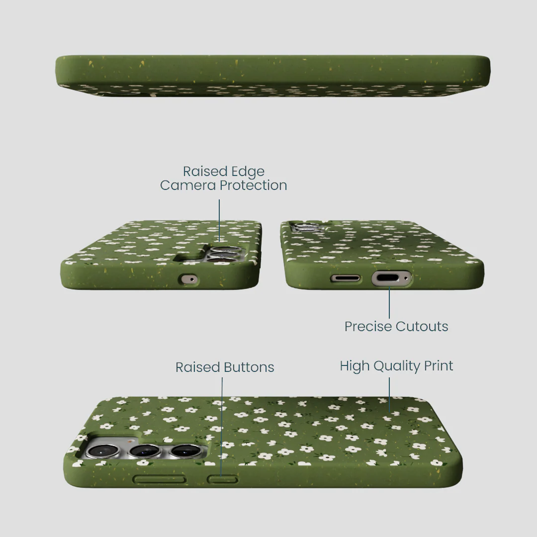 Forest Floor Ditzy Greens Samsung Galaxy S25+(Plus) Case - Image 3