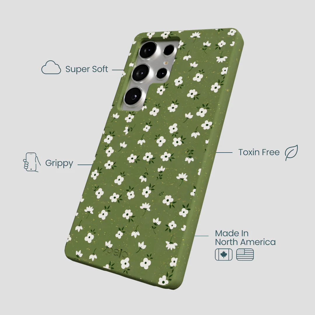 Forest Floor Ditzy Greens Samsung Galaxy S25 Ultra Case - Image 4