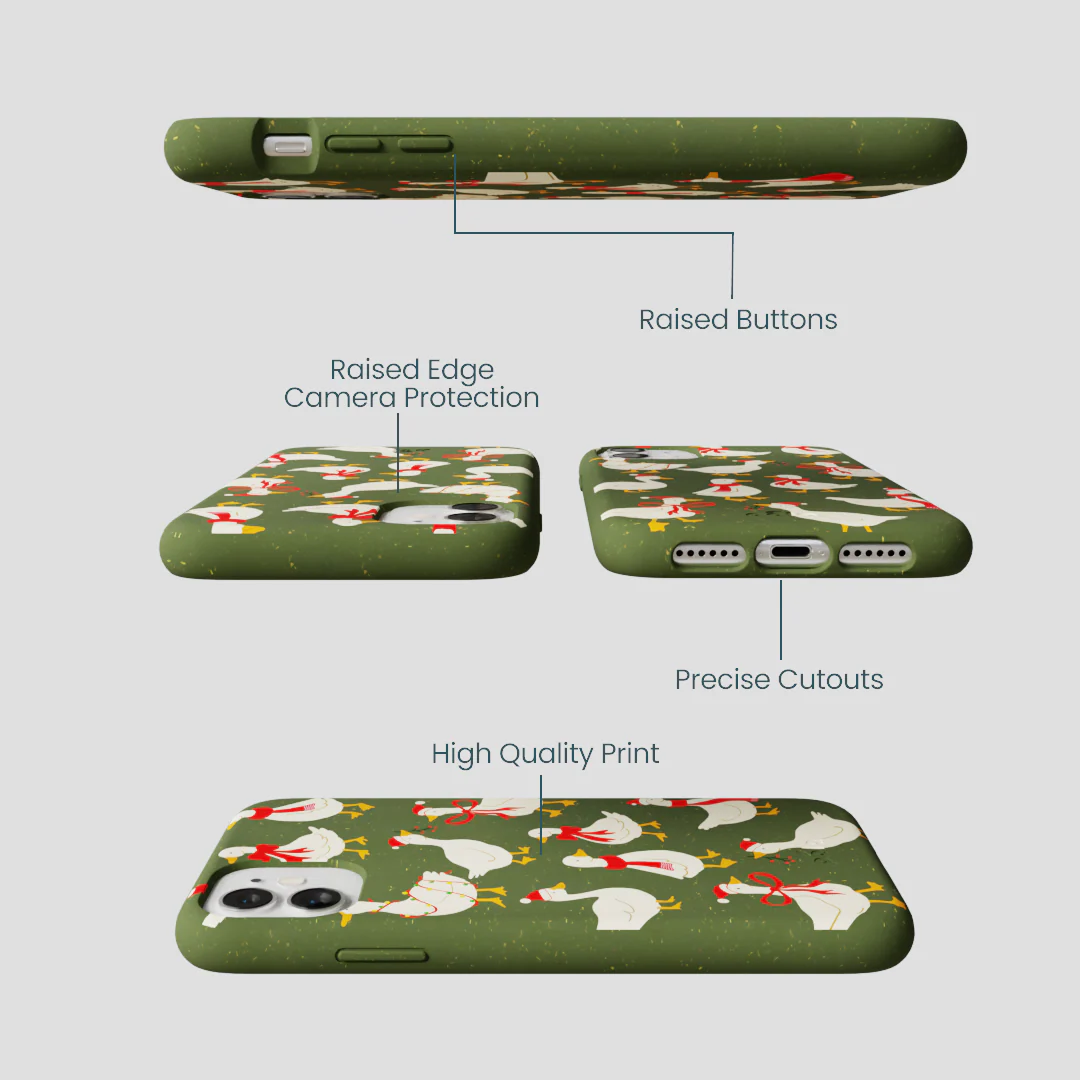 Forest Floor Duck the Halls iPhone 11 Case - Image 3