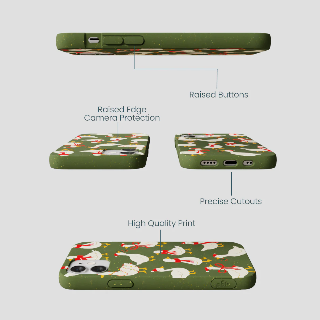 Forest Floor Duck the Halls iPhone 12 Mini Case - Image 3