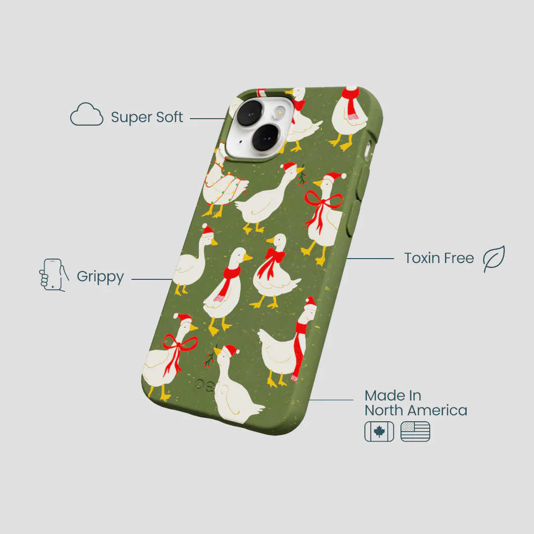 Forest Floor Duck the Halls iPhone 13 Mini Case - Image 4