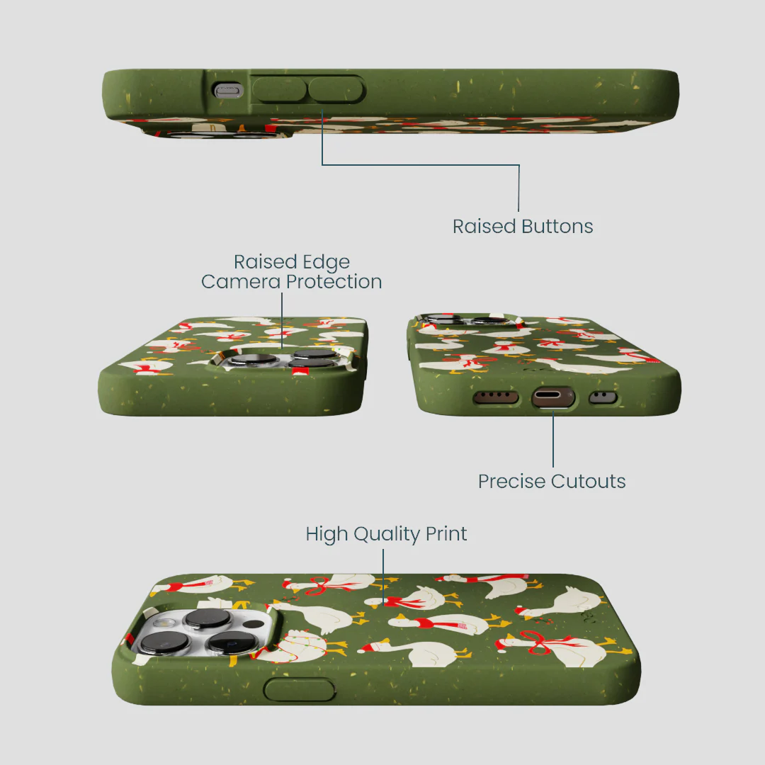 Forest Floor Duck the Halls iPhone 13 Pro Case - Image 3