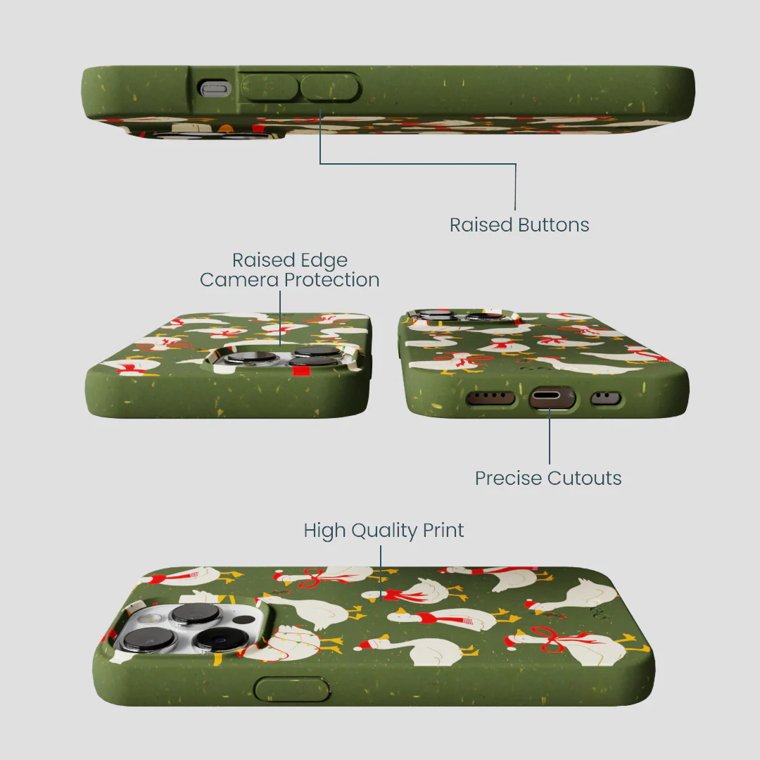 Forest Floor Duck the Halls iPhone 13 Pro Max Case - Image 3