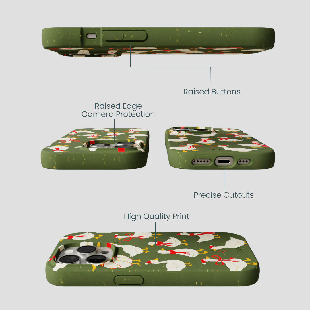 Forest Floor Duck the Halls iPhone 15 Pro Case - Image 3