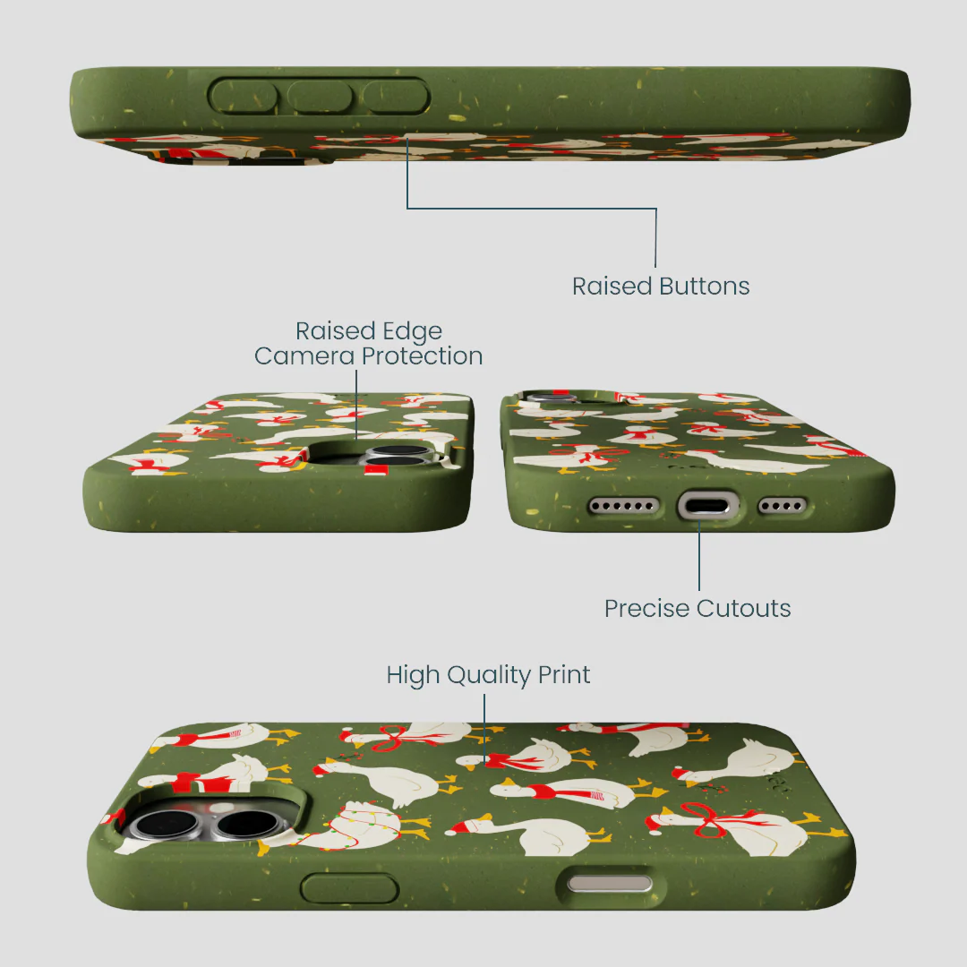 Forest Floor Duck the Halls iPhone 16 Plus Case - Image 3