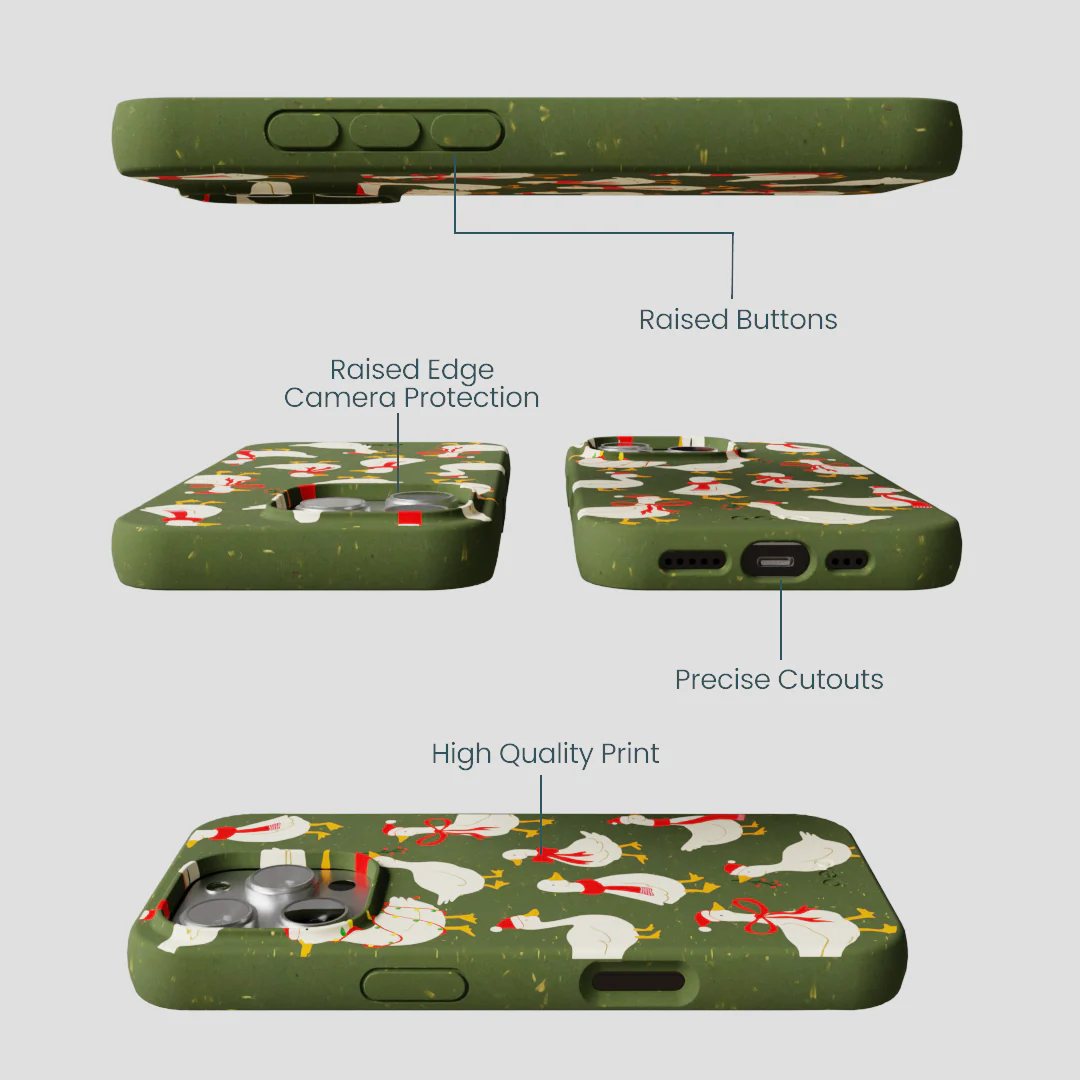 Forest Floor Duck the Halls iPhone 16 Pro Case - Image 3