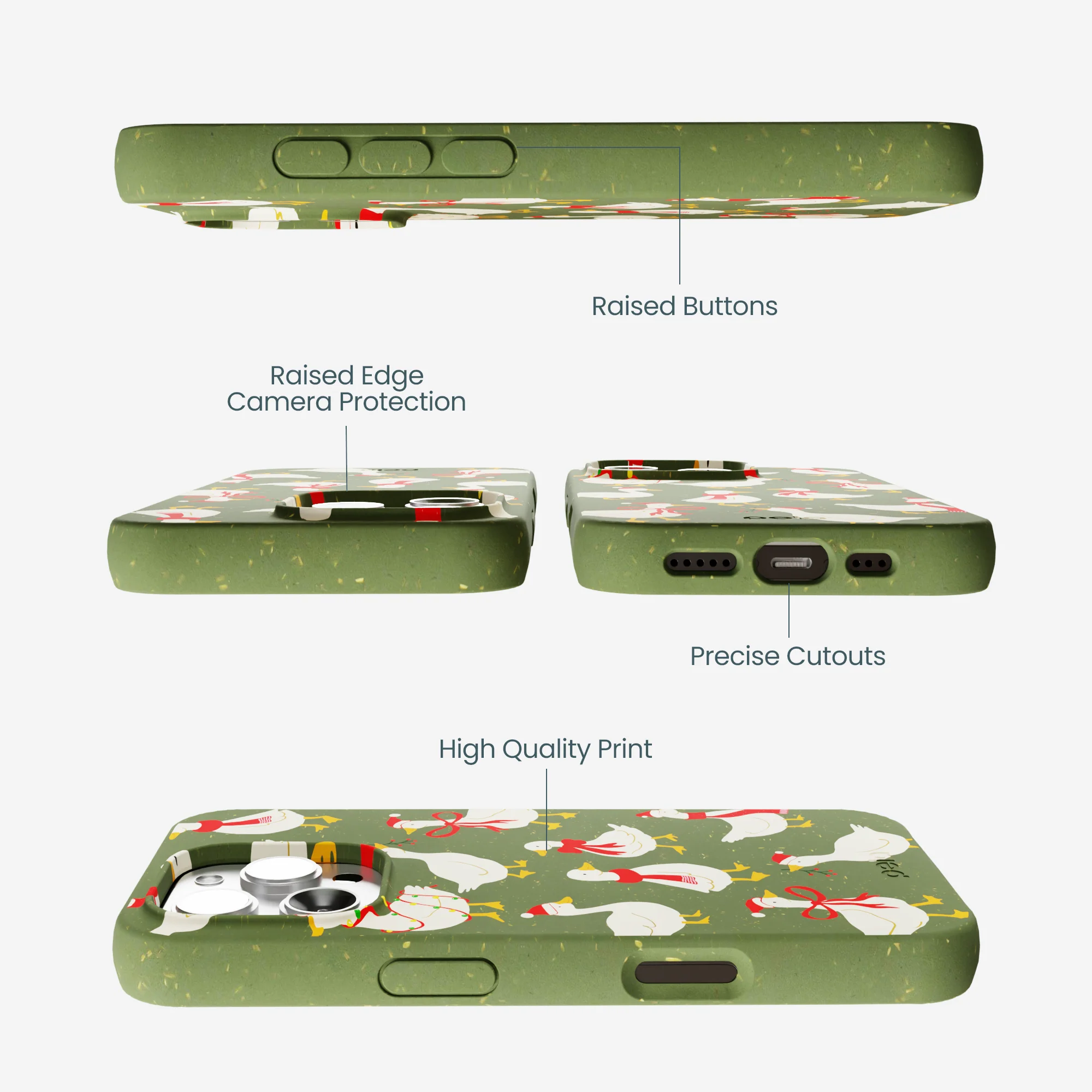 Forest Floor Duck the Halls iPhone 16 Pro Max Case - Image 3