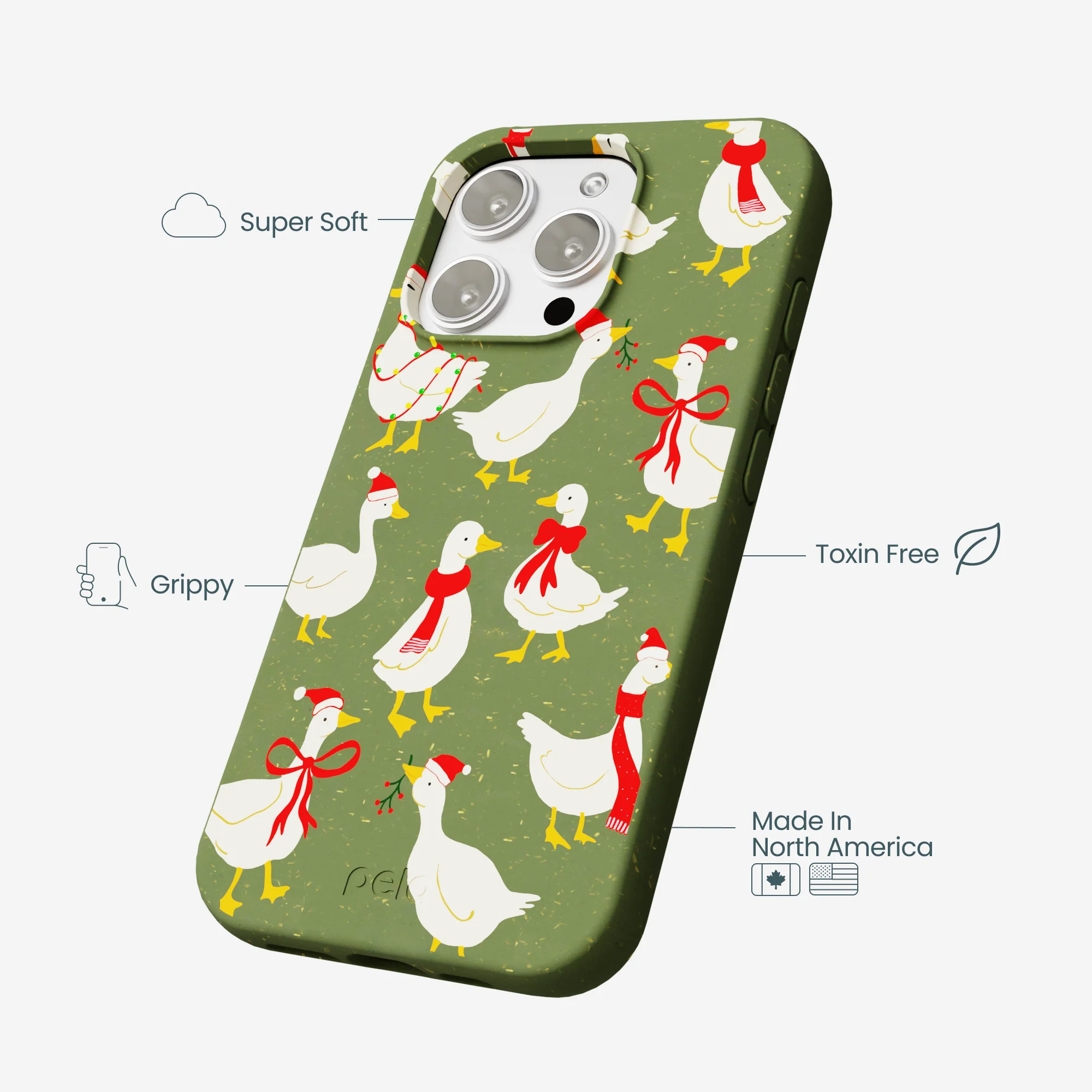 Forest Floor Duck the Halls iPhone 16 Pro Max Case - Image 4