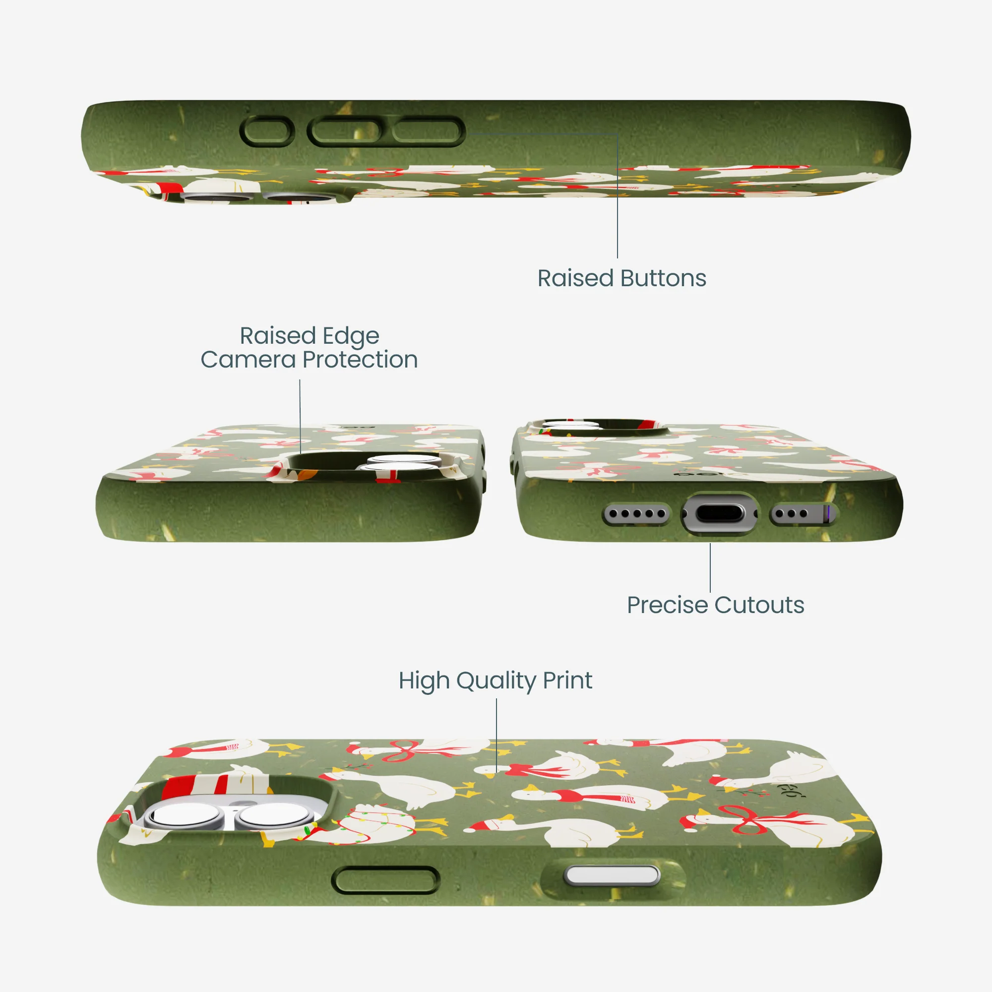 Forest Floor Duck the Halls iPhone 17 Case - Image 3