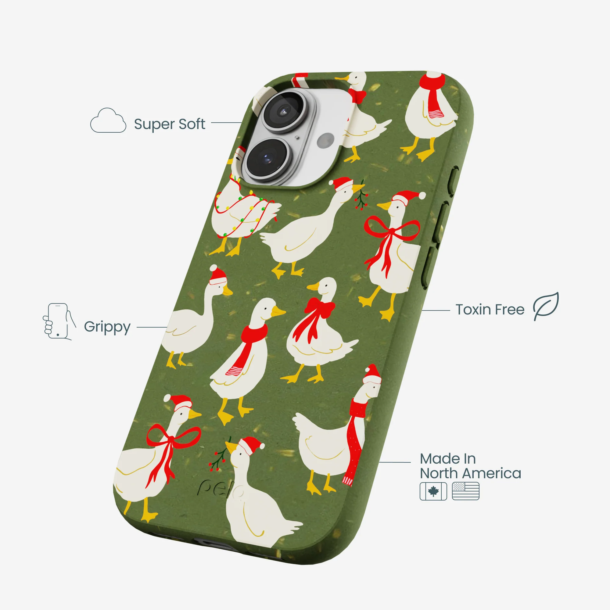 Forest Floor Duck the Halls iPhone 17 Case - Image 4