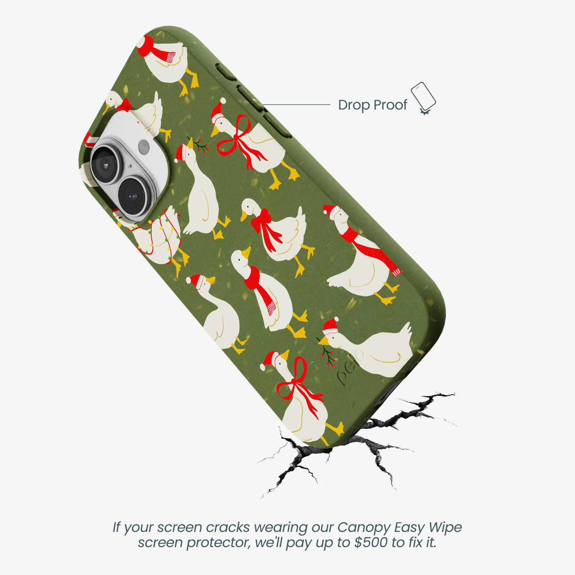 Forest Floor Duck the Halls iPhone 17 Case - Image 5