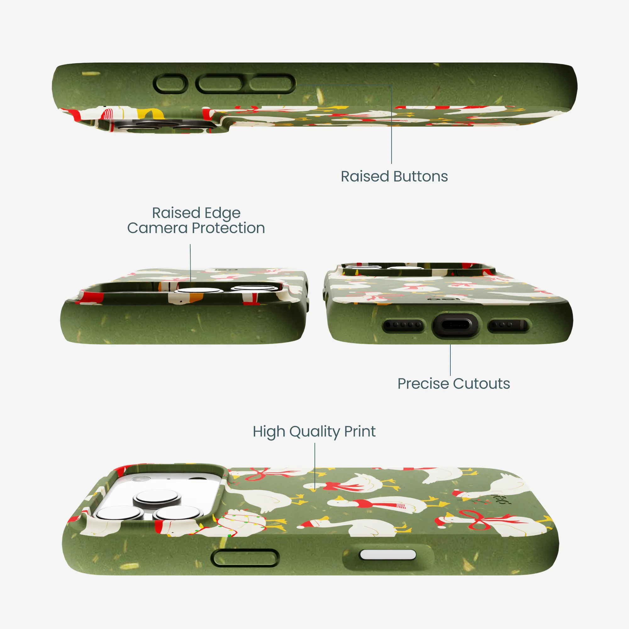 Forest Floor Duck the Halls iPhone 17 Pro Case - Image 3