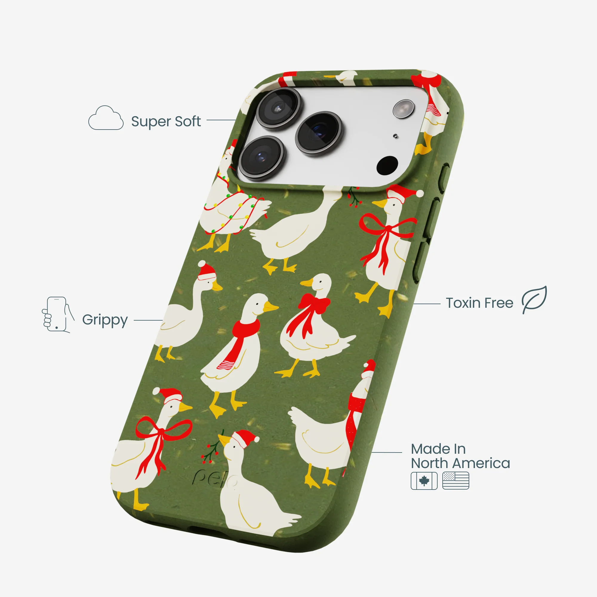 Forest Floor Duck the Halls iPhone 17 Pro Case - Image 4