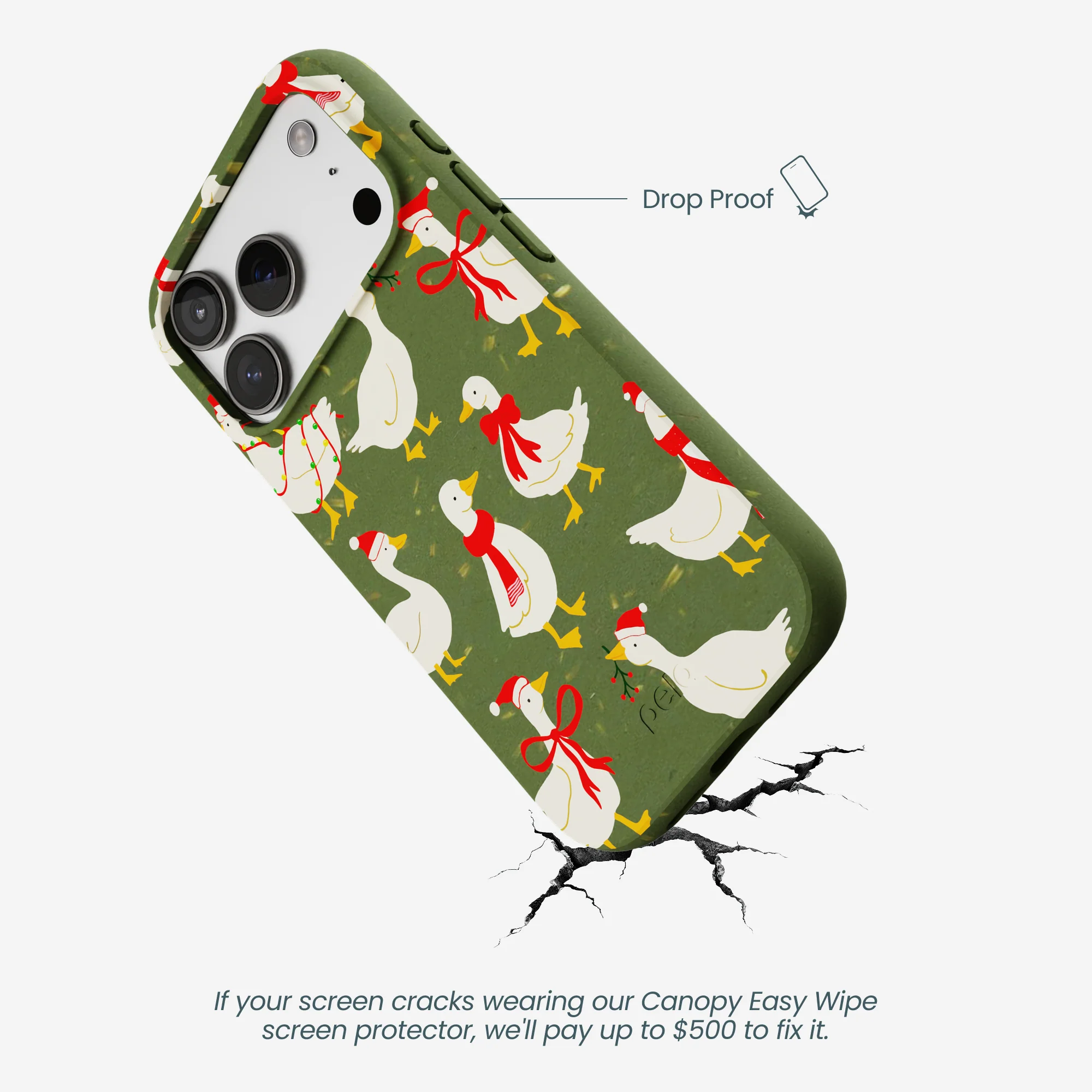 Forest Floor Duck the Halls iPhone 17 Pro Case - Image 5
