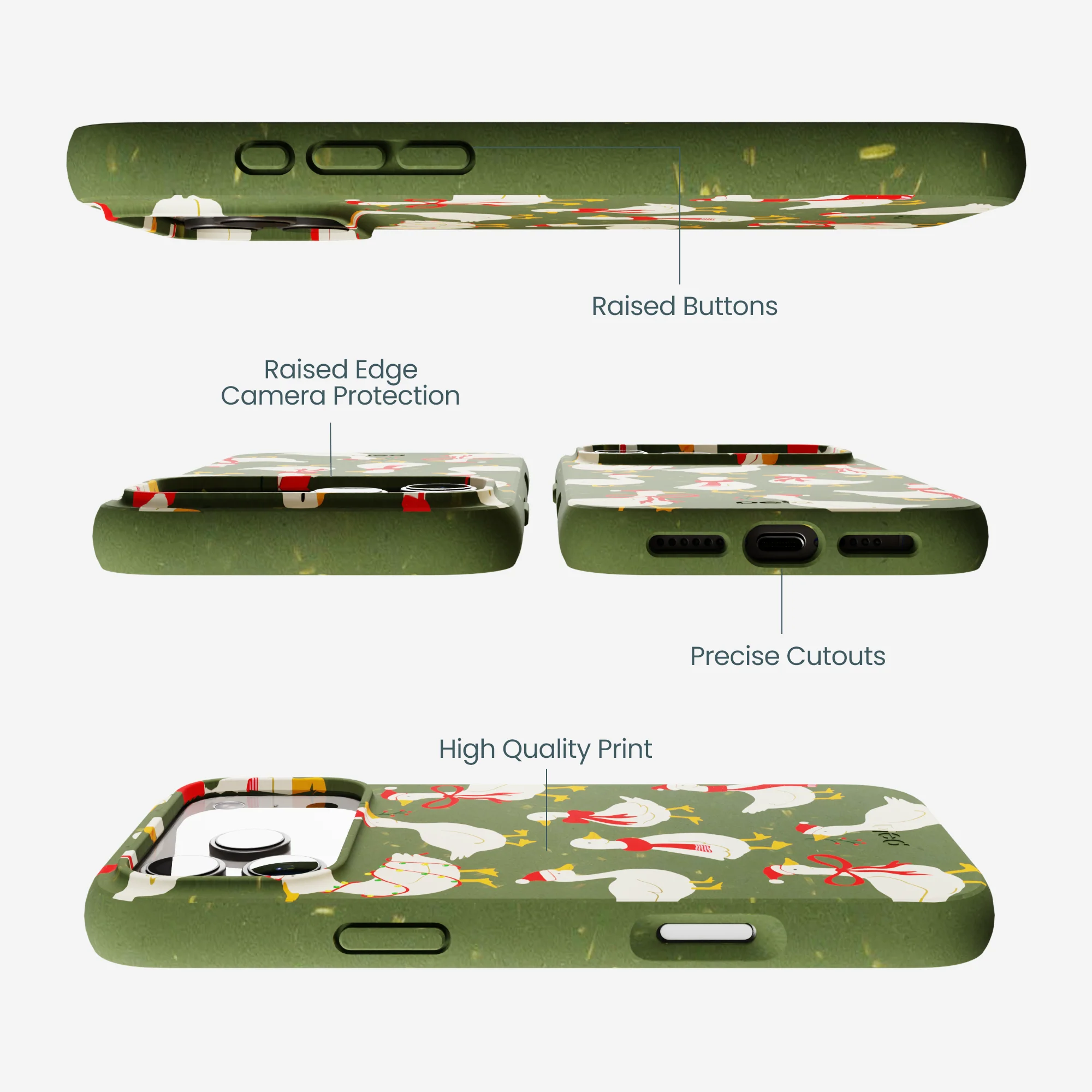 Forest Floor Duck the Halls iPhone 17 Pro Max Case - Image 3