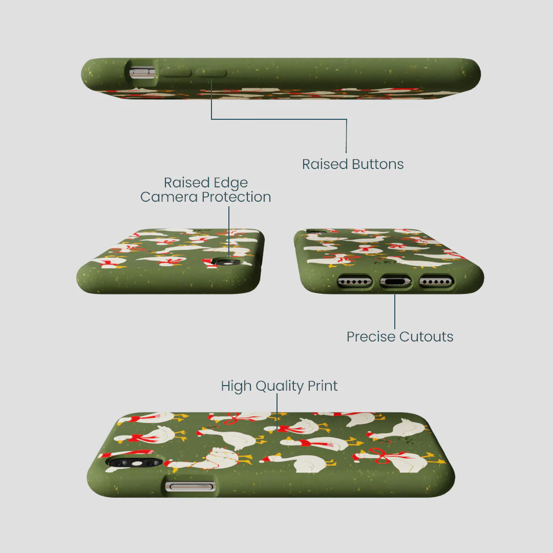 Forest Floor Duck the Halls iPhone XR Case - Image 3