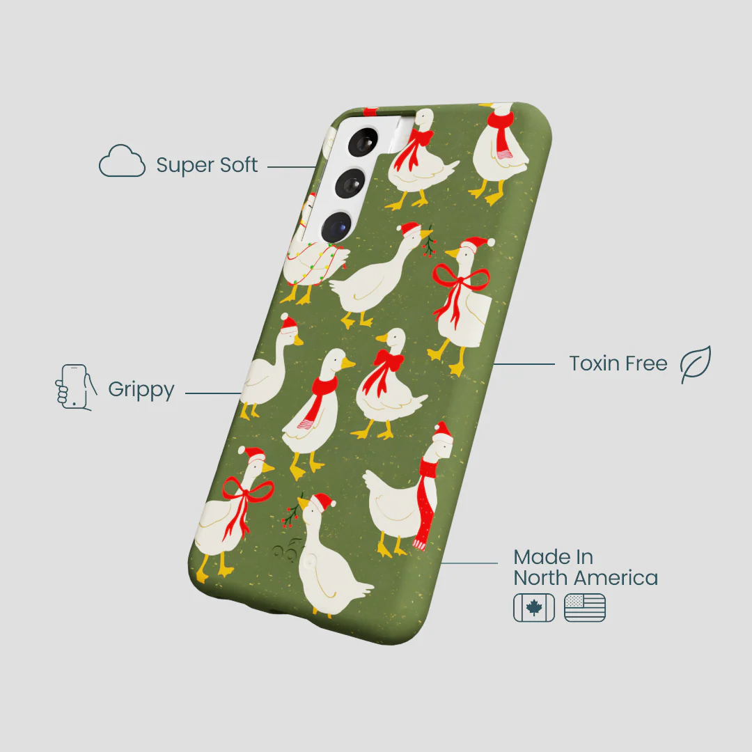 Forest Floor Duck the Halls Samsung Galaxy S21 Case - Image 4